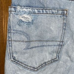 high-waisted american eagle jeans